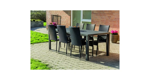 Nábytek na zahradu ratan - stůl VIKING XL + 6x židle PARIS