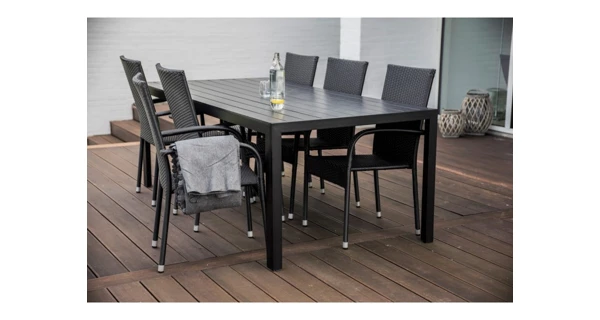 Nábytek na zahradu ratan - stůl VIKING XL + 6x židle PARIS