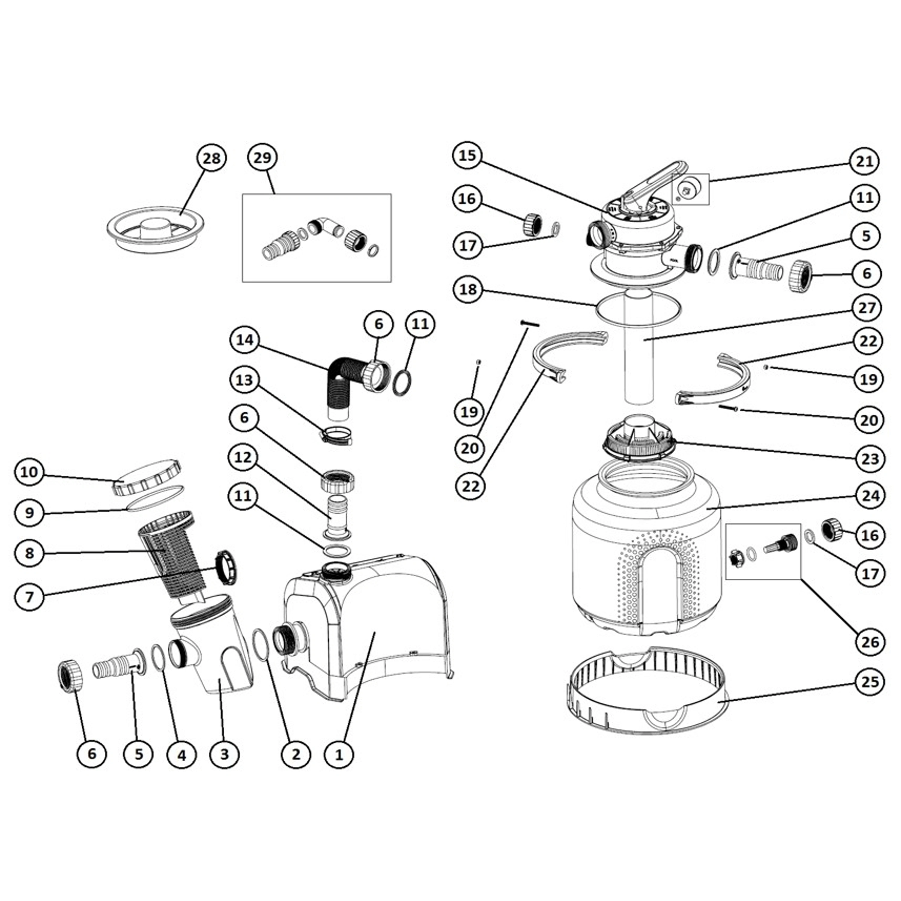 Marimex | Nádoba pro filtraci ProStar Plus 6 a ProStar 6000 | 10604307 Obrázek