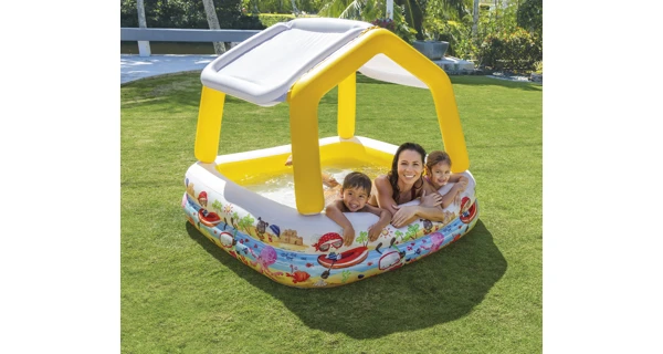 Nafukovací dětský bazén se stříškou