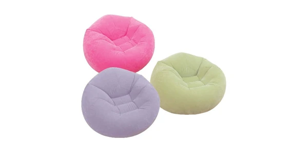 Nafukovací křeslo Intex Beanless Bag Chair - růžová