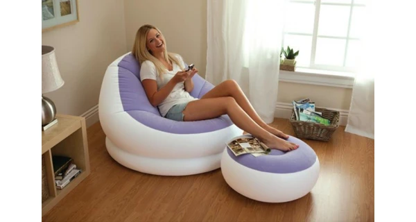 Nafukovací křeslo Intex Cafe - fialová