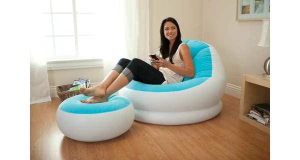 Nafukovací křeslo Intex Cafe - modrá