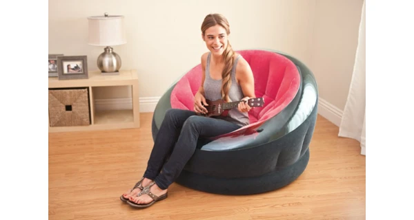 Nafukovací křeslo Intex Empire - růžová