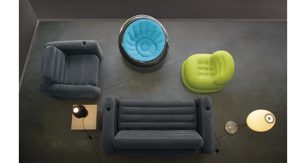 Nafukovací křeslo Intex Empire - žlutá