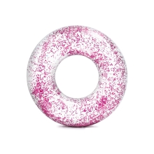 Nafukovací kruh 107 cm - třpytivý růžový