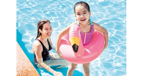 Nafukovací kruh 64 cm - plameňák