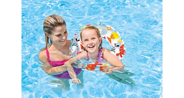 Nafukovací kruh Color 51 cm - rybičky