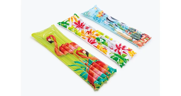 Nafukovací lehátko - květiny