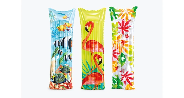 Nafukovací lehátko - květiny