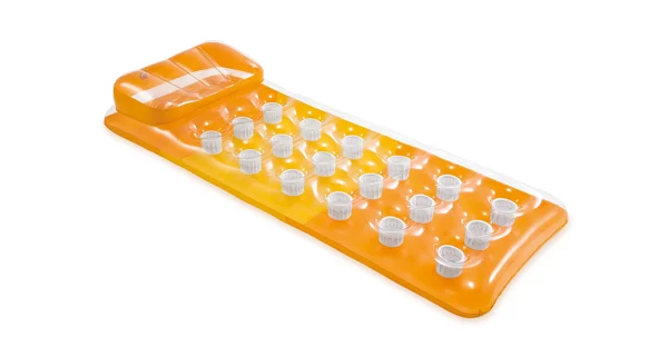 Nafukovací lehátko - pocket, oranžové