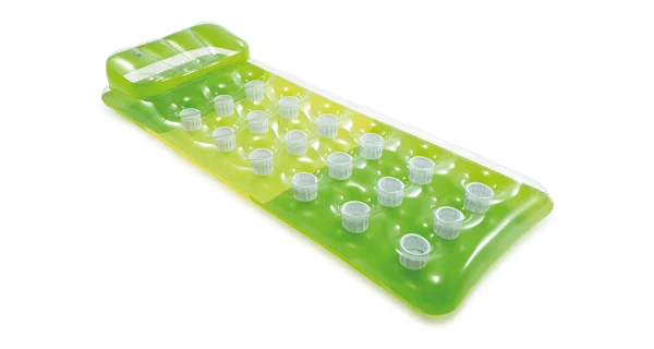 Nafukovací lehátko - pocket, zelené