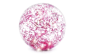 Nafukovací míč 51 cm - třpytivý růžový