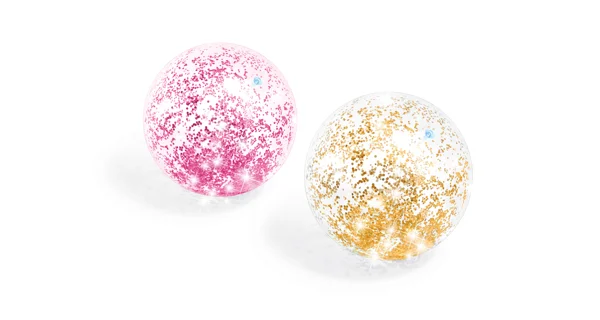 Nafukovací míč 51 cm - třpytivý růžový