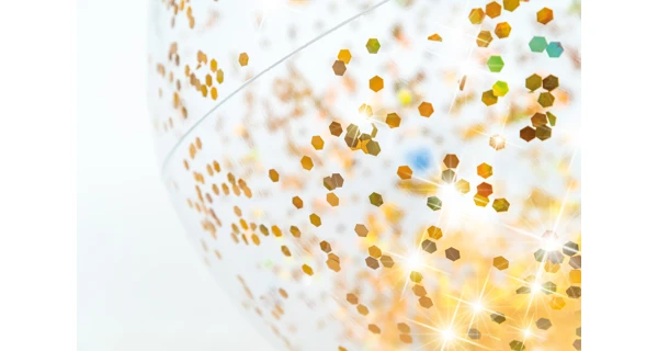 Nafukovací míč 51 cm - třpytivý růžový