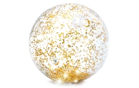 Nafukovací míč 51 cm - třpytivý zlatý