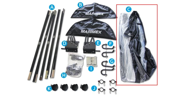 Náhradní kryt zastřešení (k zastřešení  Pool House Control 3,05 m)