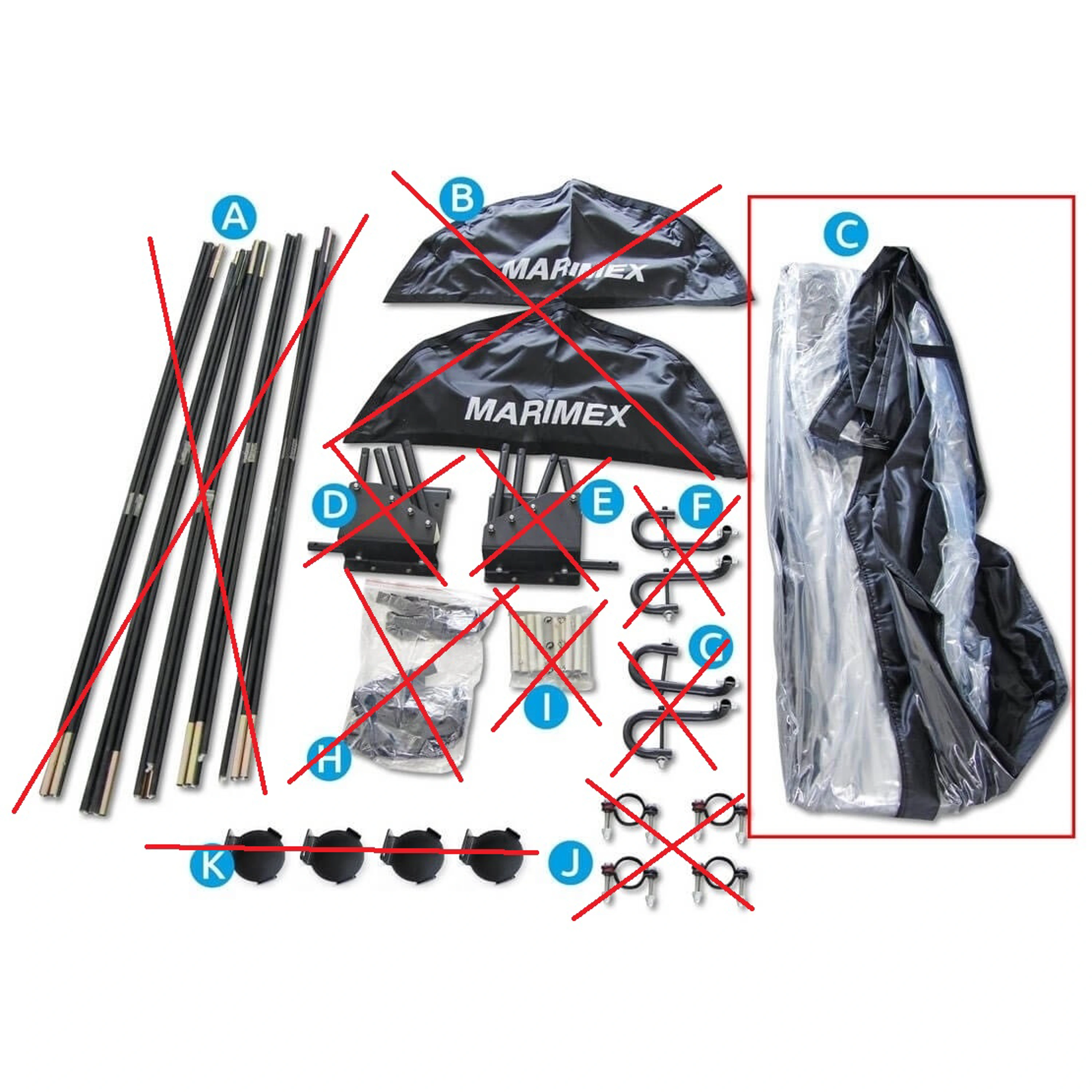 Marimex | Náhradní kryt zastřešení (k zastřešení Pool House Control 3,66 m) | 10992094 Obrázek