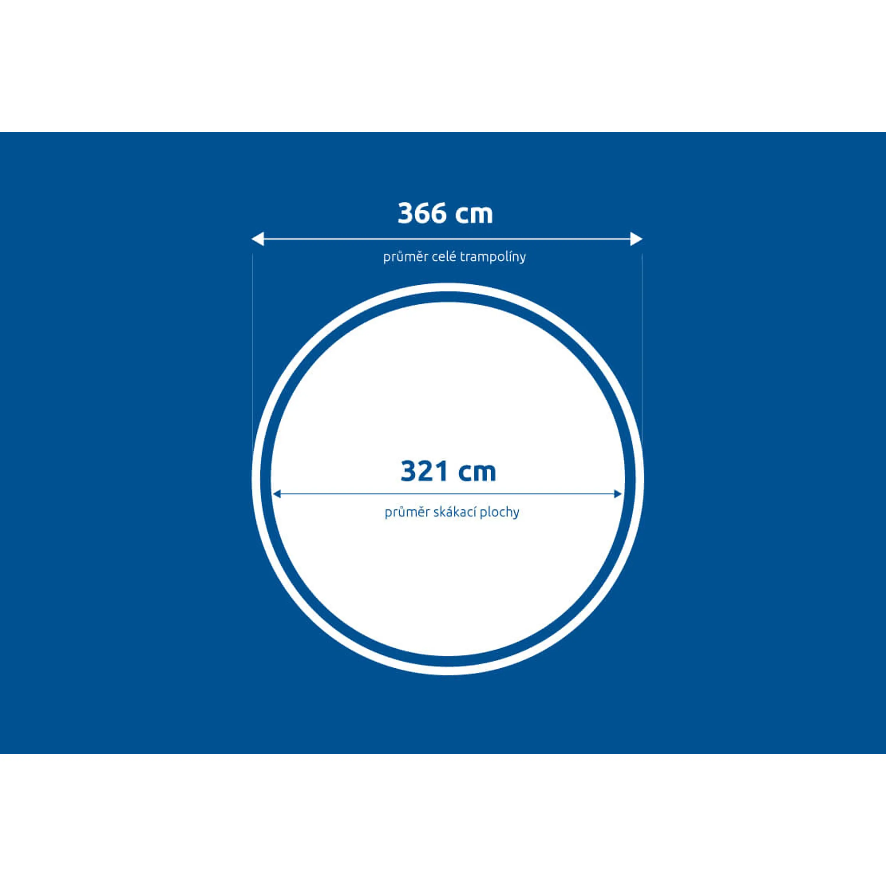 Marimex | Náhradní skákací plocha pro trampolínu Marimex Comfort 366 cm - průměr 321 cm | 19000208 Obrázek