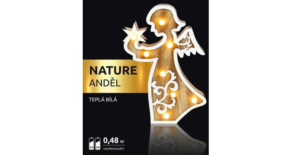 Nature anděl 8 LED