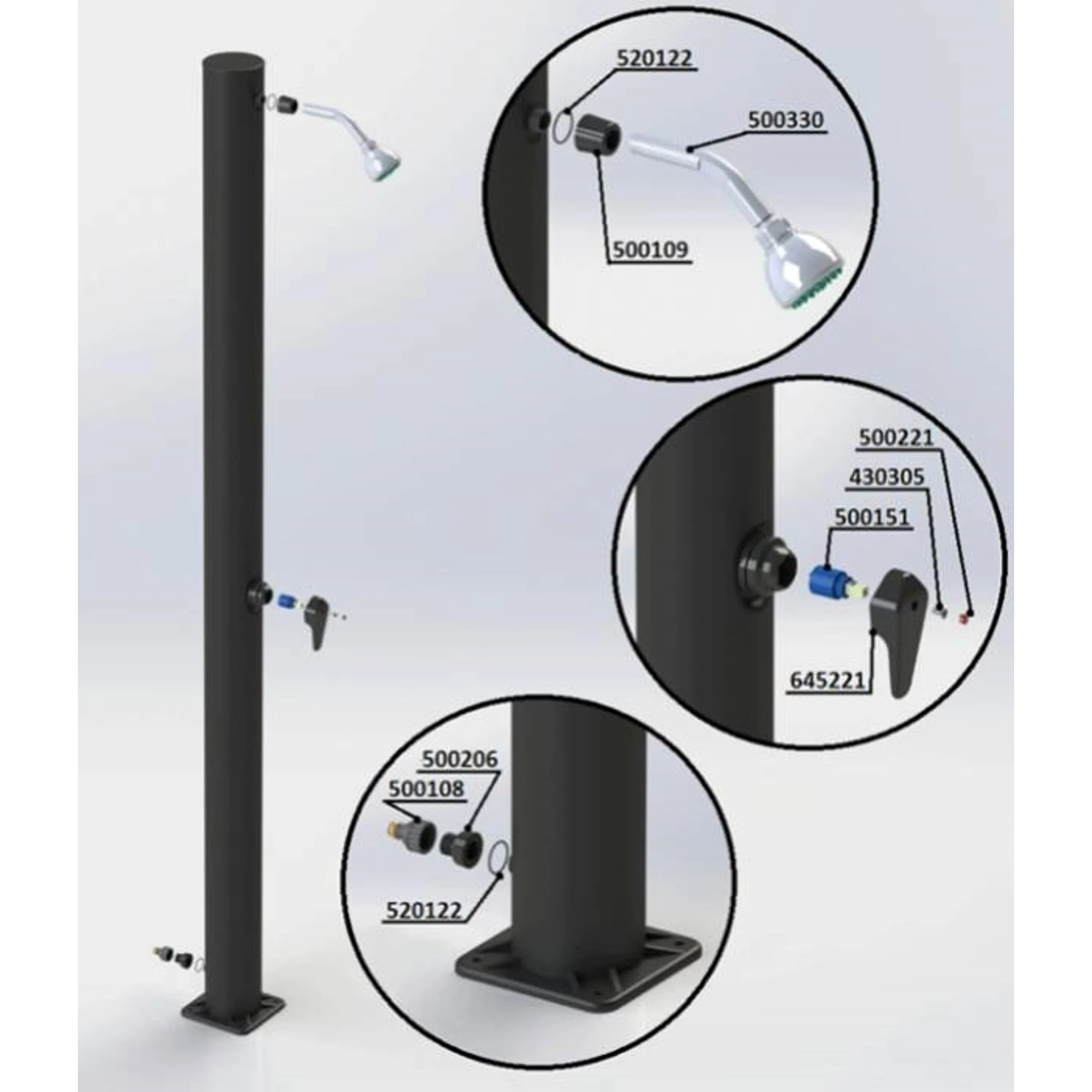Marimex | O-kroužek k solární sprše UNO 14, 27x2 mm | 10992087 Obrázek