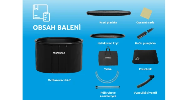 Ochlazovací káď 125x75x77 cm (poškozený obal)