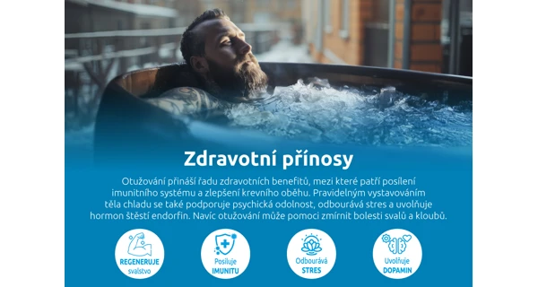 Ochlazovací káď 125x75x77 cm s kartušovou filtrací