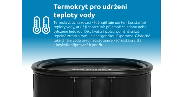 Ochlazovací káď 125x75x77 cm s kartušovou filtrací