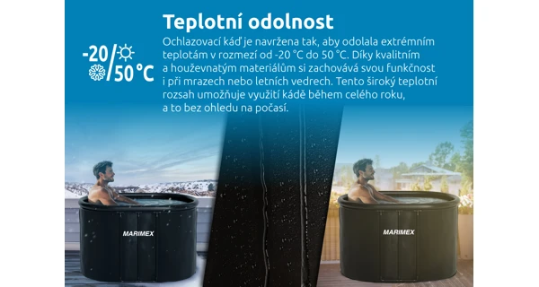 Ochlazovací káď 125x75x77 cm s kartušovou filtrací (náhradní obal)