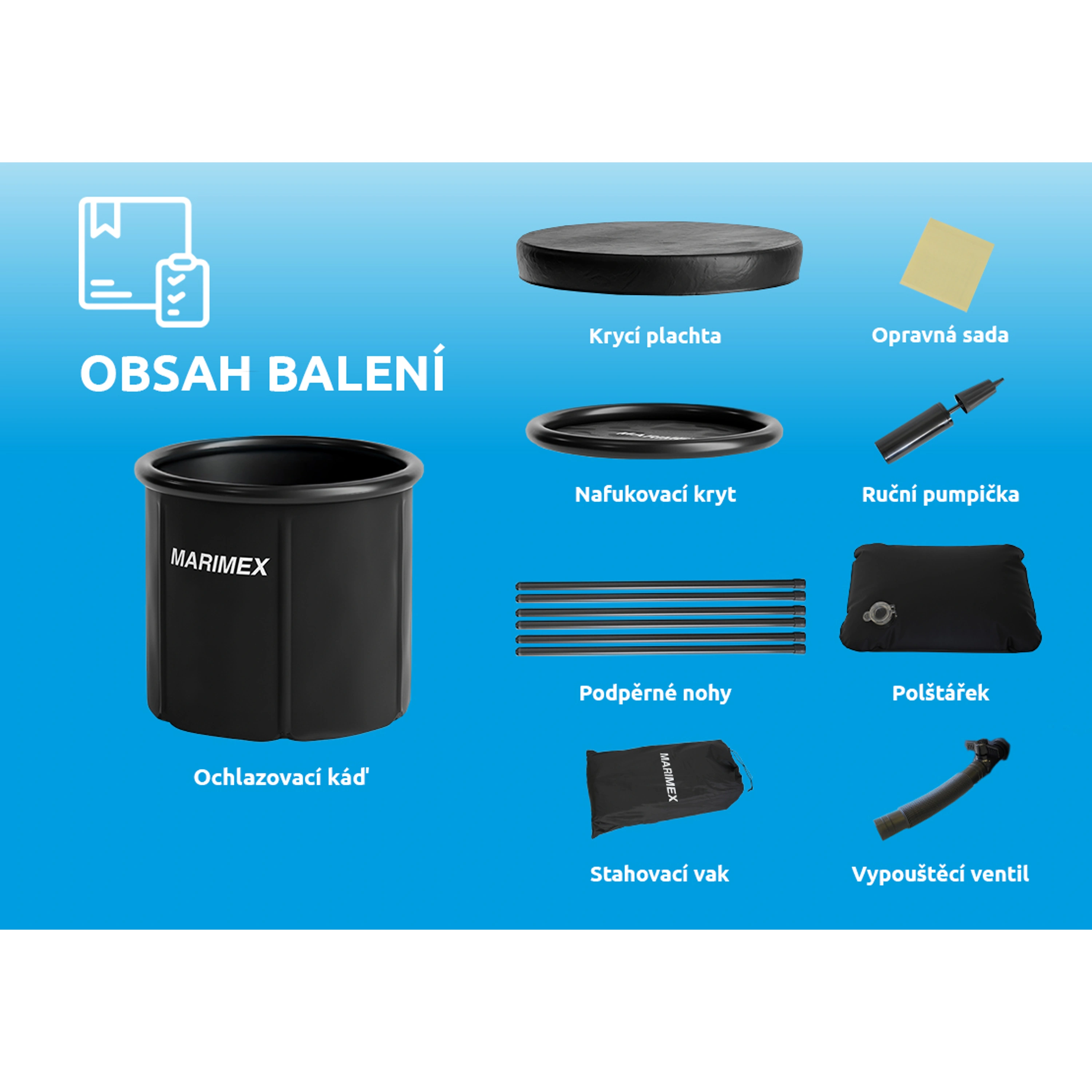 Marimex | Ochlazovací káď 90x75 cm | 11650051 Obrázek