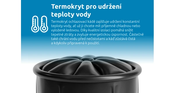 Ochlazovací káď 90x75 cm s kartušovou filtrací