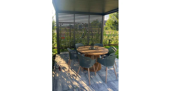 Panel zastínění 1 m - fixní horizontální lamely, pro bioklimatickou pergolu, tmavě šedá