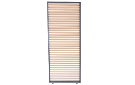 Panel zastínění 1 m - sklápěcí horizontální lamely, pro bioklimatickou pergolu, dřevo