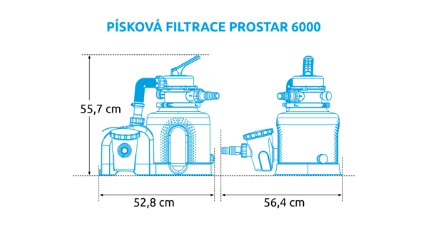 Rozměry filtrace ProStar 6000