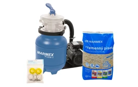 Písková filtrace + příslušenství ke zprovoznění