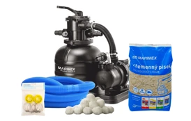 Písková filtrace + příslušenství ke zprovoznění