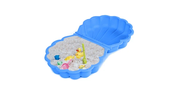 Pískoviště/bazének - mušle s krytem - modré