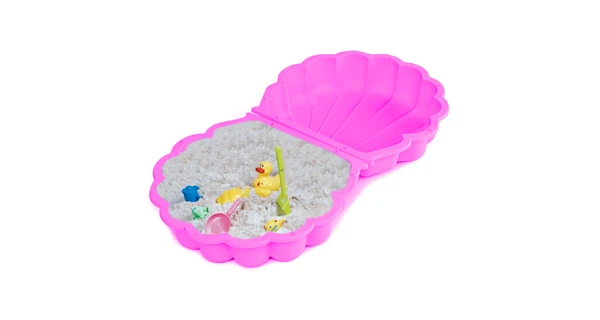 Pískoviště/bazének - mušle s krytem - růžové