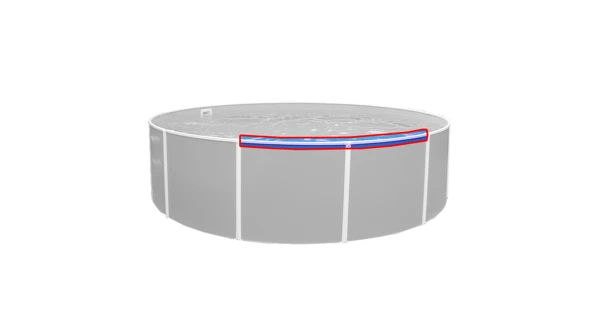 Plastová horní lišta pro bazény Orlando 4,57 m