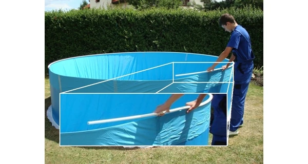 Plastová horní lišta pro bazény Orlando 4,57 m