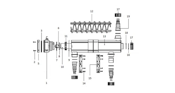 Plastový vývod/přívod - Steril Pool