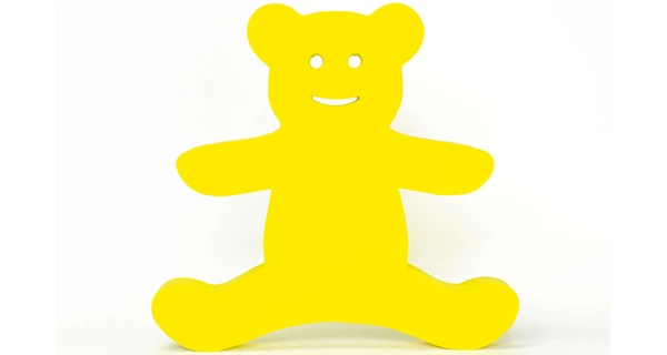 Plavecká deska Medvídek - žlutá