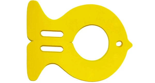 Plavecká deska Ryba - žlutá