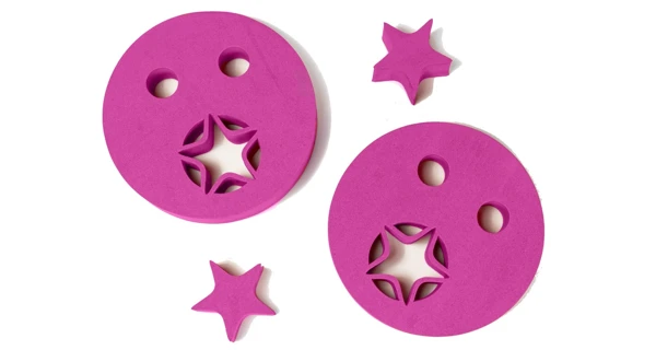 Plavecké rukávky Hvězdička - růžové