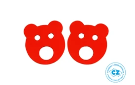 Plavecké rukávky Medvídek malý - červené