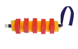 Plavecký pás pro děti - 100 cm - červeno-žlutý