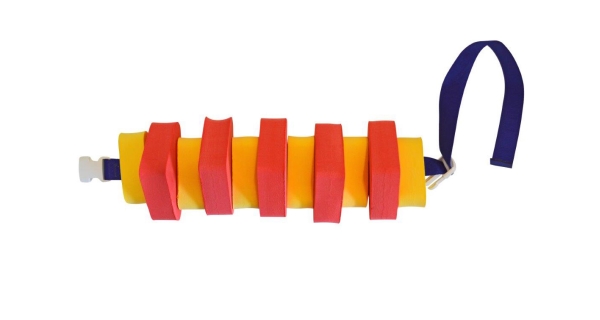Plavecký pás pro děti - 100 cm - červeno-žlutý