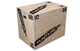 Plyometrická bedna dřevěná TUNTURI Plyo Box 50/60/70 cm