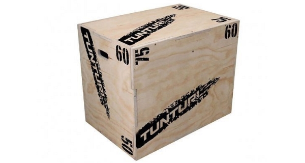 Plyometrická bedna dřevěná TUNTURI Plyo Box 50/60/70 cm