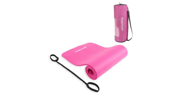 Podložka na cvičení TUNTURI s obalem, růžová